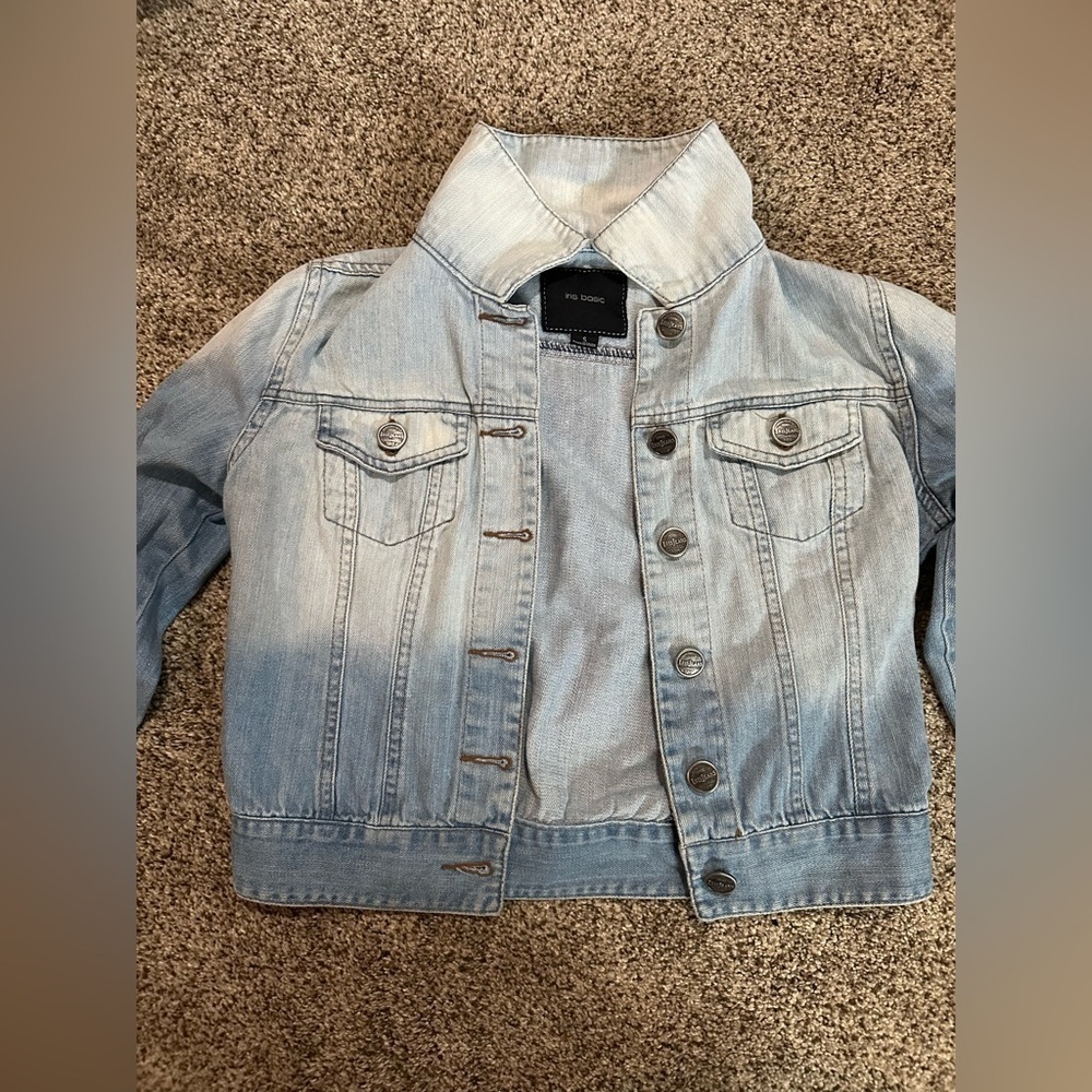 Girls Light Blue Denim Jacket - Picture 4 of 6